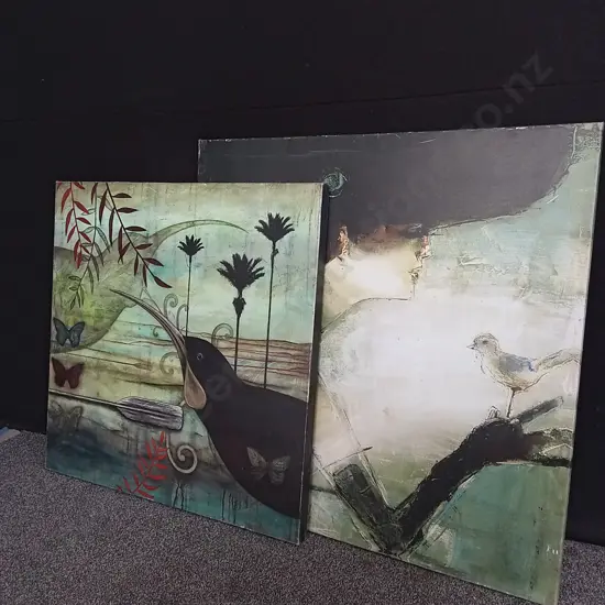 2 PIECES LARGE CANVAS PRINTS