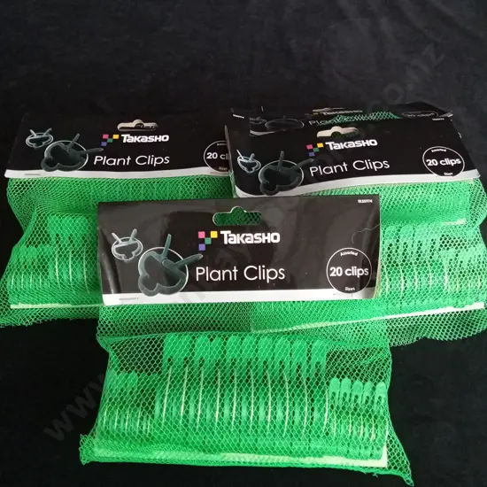 5 BAGS OF BRAND NEW TAKASHO PLANT CLIPS
