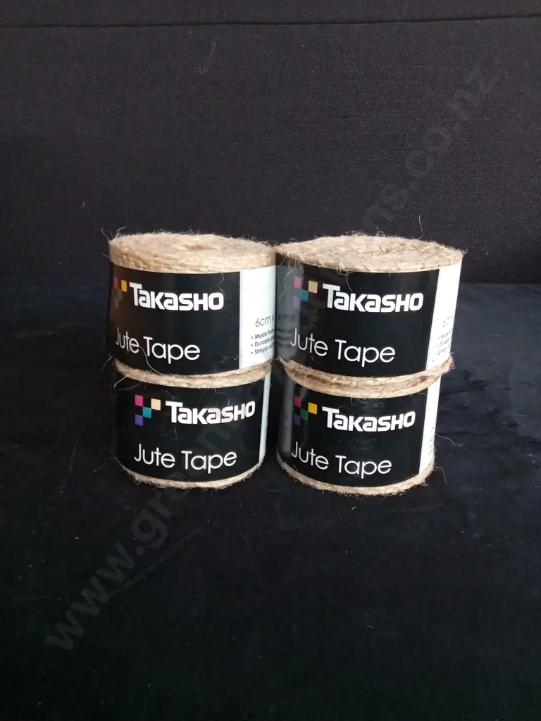 4 BRAND NEW TAKASHO JUTE TAPE ROLLS Image 1++
