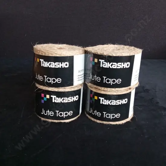4 BRAND NEW TAKASHO JUTE TAPE ROLLS