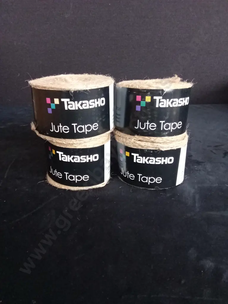 4 BRAND NEW TAKASHO JUTE TAPE ROLLS Image 1++