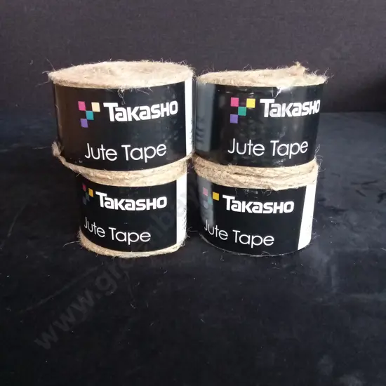 4 BRAND NEW TAKASHO JUTE TAPE ROLLS
