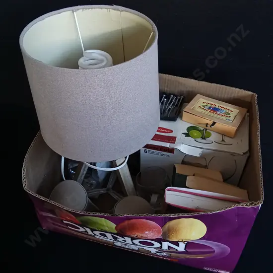 MISCELLANEOUS BOX OF ITEMS