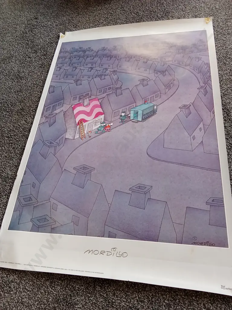 5 COLLECTION OF VINTAGE POSTERS ONE IN EACH PHOTOGRAPH Image 1++