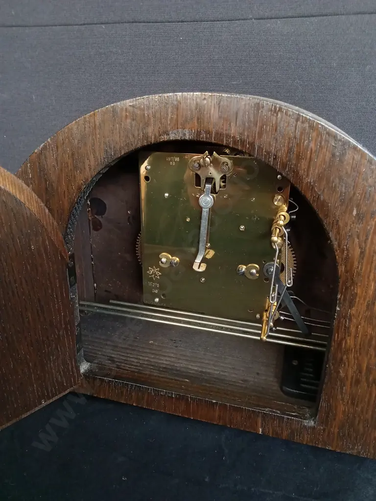 VINTAGE JUNGHAMS MANTEL CLOCK Image 1++