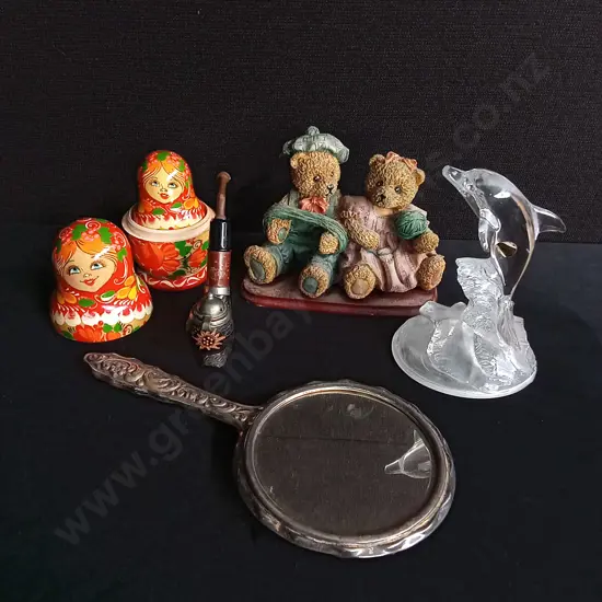5 PIECES VINTAGE ITEMS AND DECOR