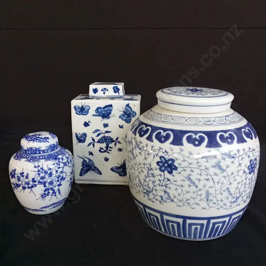 3 CERAMIC JARS