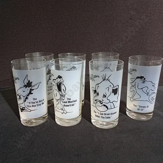 7 PIECES PARTY CRITTERS GLASSES