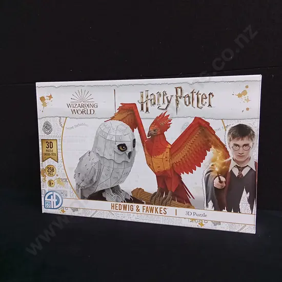 HARRY POTTER WIZARDING WORLD HEDWIG & FAWKES 3D PUZZLE