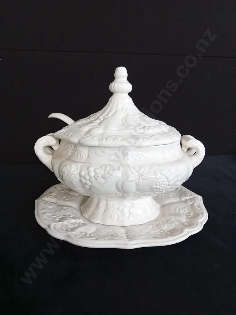 VINTAGE PORCELAIN SOUP TUREEN Image 1++