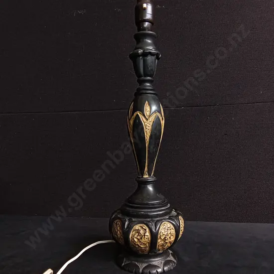 VINTAGE PLASTER CANDLESTICK TABLE LAMP
