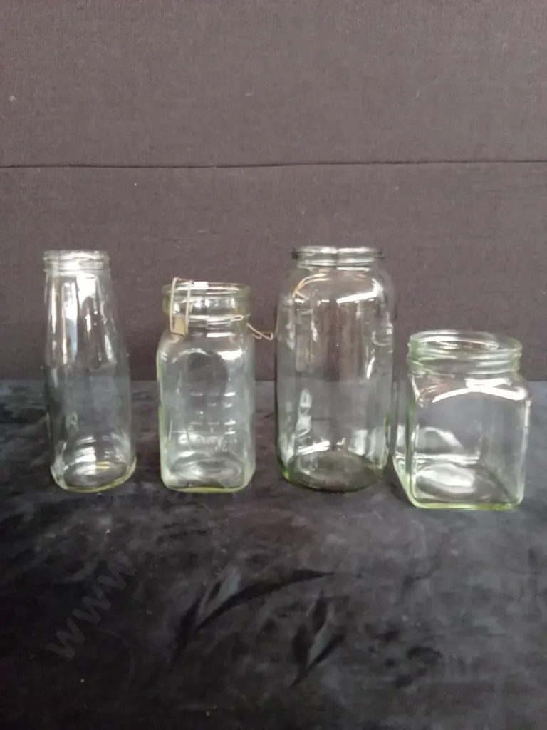 8 GLASS JARS Image 1++