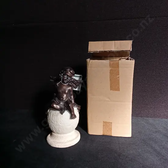 BRAND NEW DECORATIVE CHERUB FIGURE