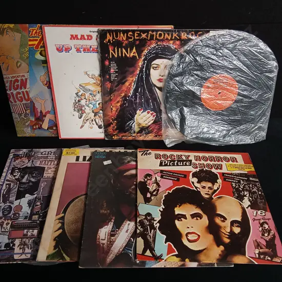 8 VINTAGE VINYL RECORDS