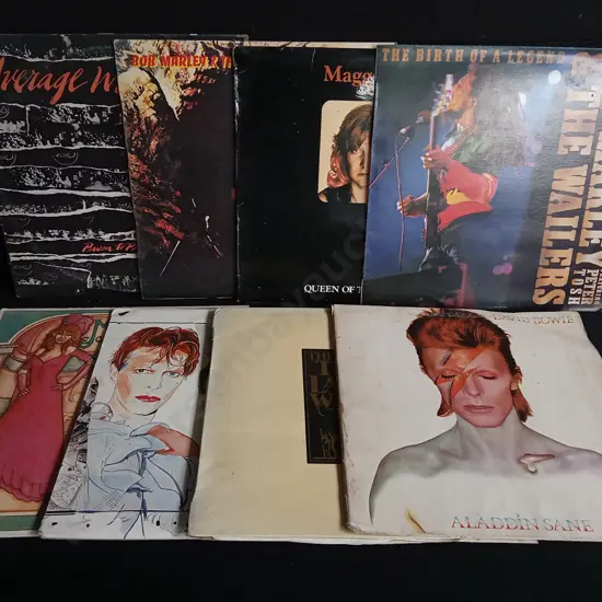8 VINTAGE VINYL RECORDS