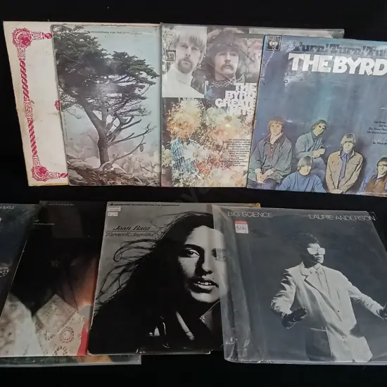 8 VINTAGE VINYL RECORDS
