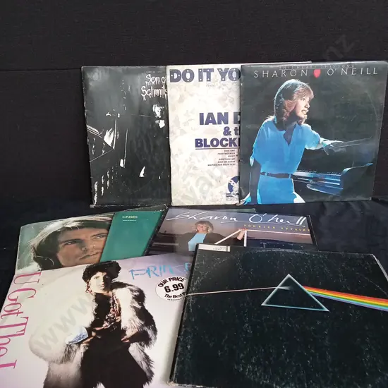 8 VINTAGE VINYL RECORDS