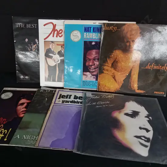 8 VINTAGE VINYL RECORDS