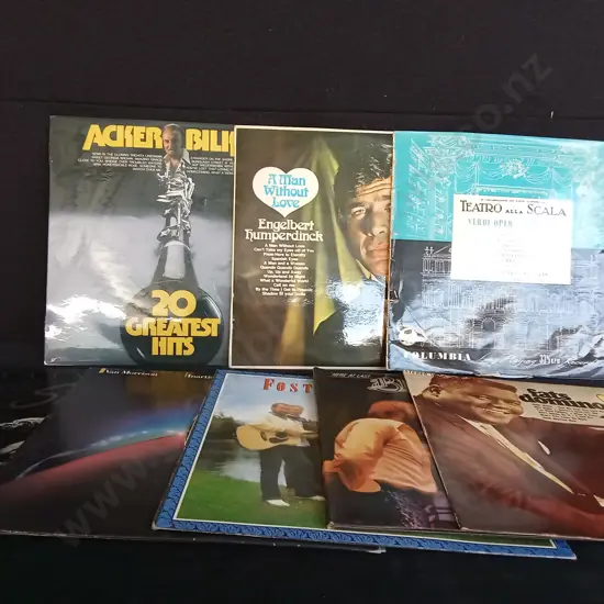 8 VINYL RECORDS