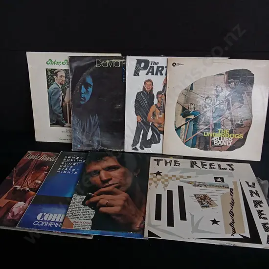 8 VINTAGE VINYL RECORDS