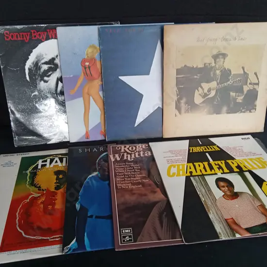8 VINTAGE VINYL RECORDS