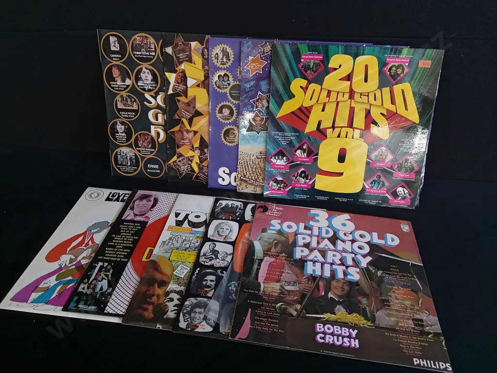MIX OF 10 VINTAGE RECORDS Image 1++