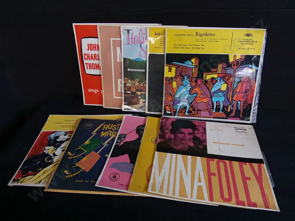 MIX OF 10 VINTAGE RECORDS Image 1++