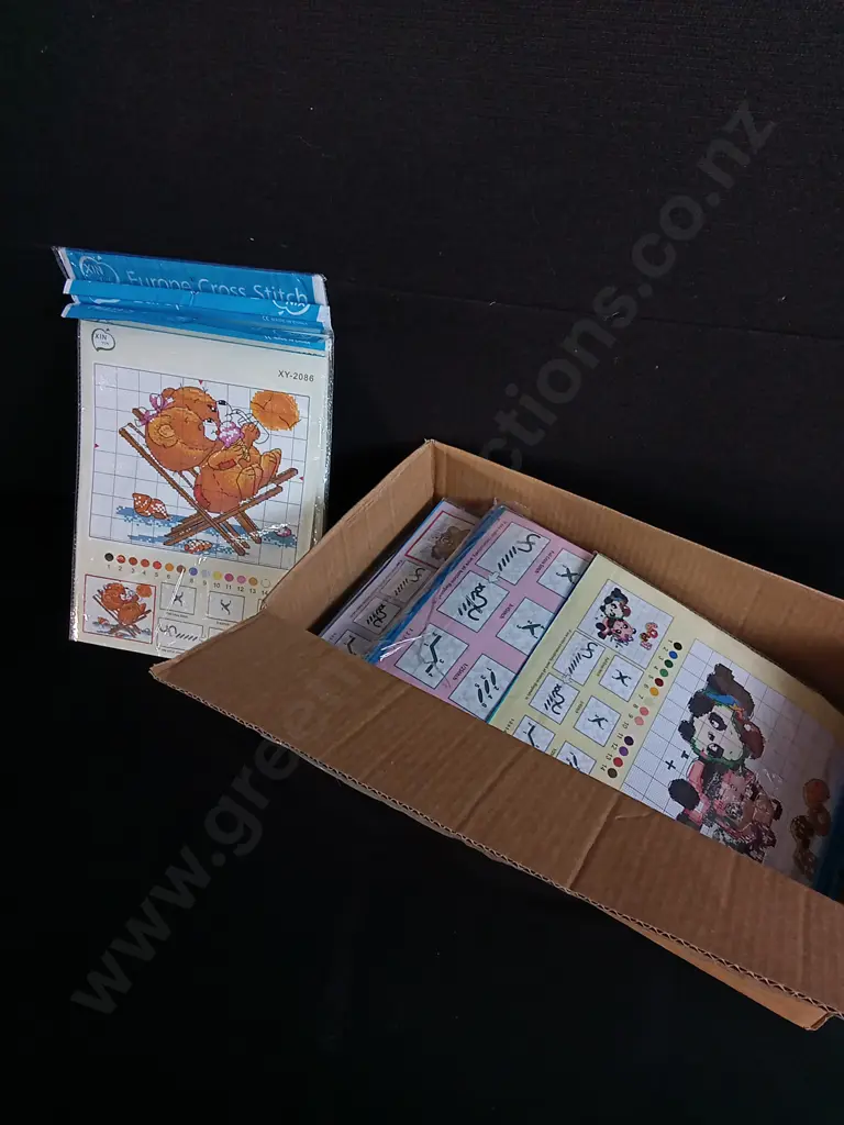 BOX OF CROSS STITCH KITS Image 1++