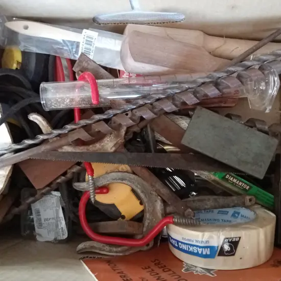 BOX OF ASSORTED HARDWARE