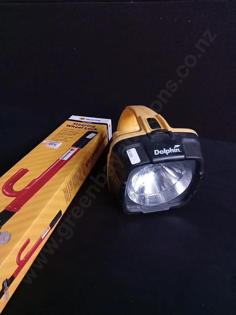 STEERING WHEEL LOCK AND TORCH Image 1++
