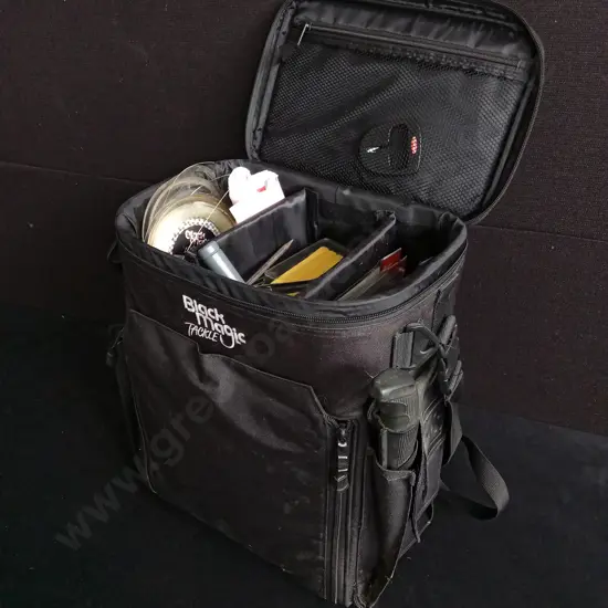 BLACK MAGIC FISHING TACKLE BAG, INCLUDING CONTENTS