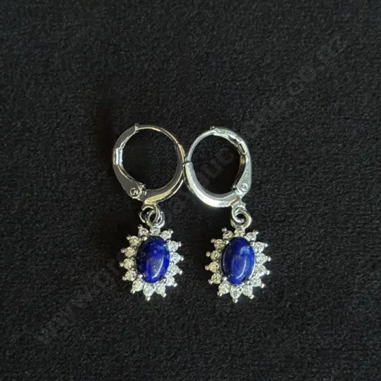 PAIR OF LAPIS LAZULI EARRINGS