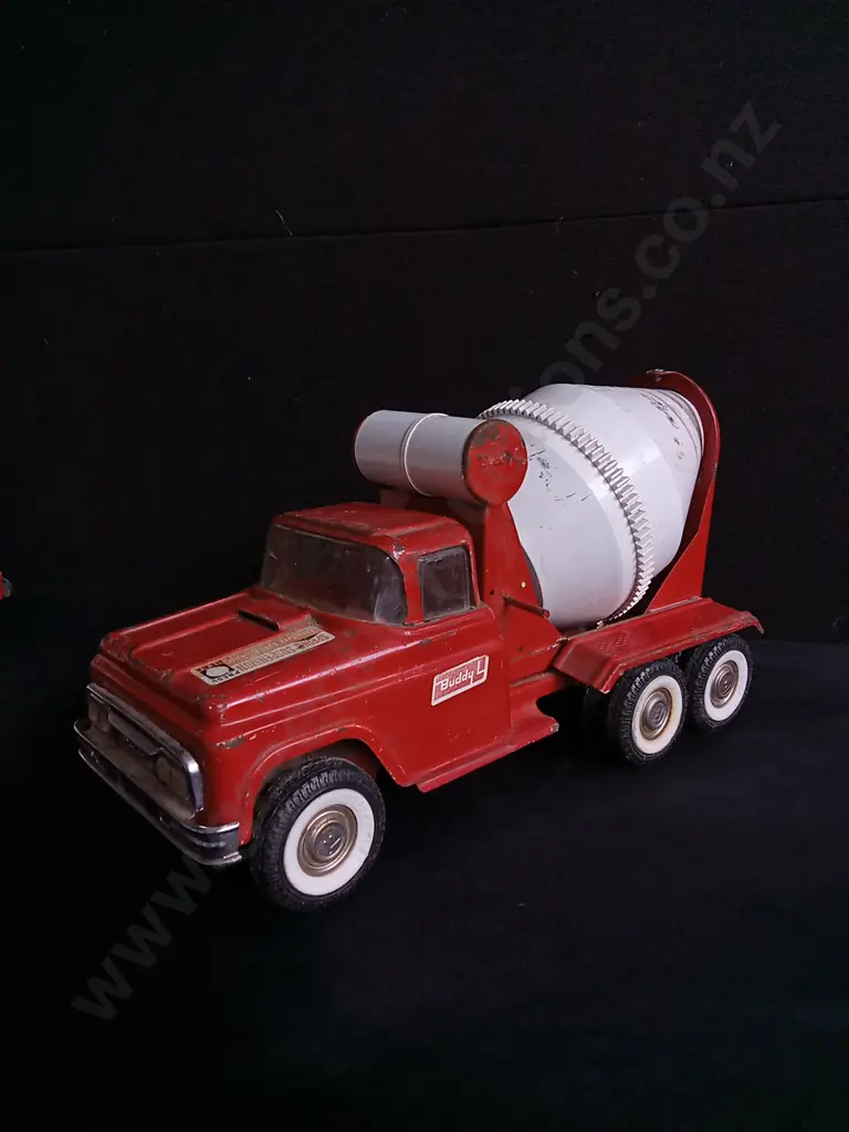 1960'S BUDDY L PRESSED STEEL CEMENT MIXER TOY TRUCK Image 1++