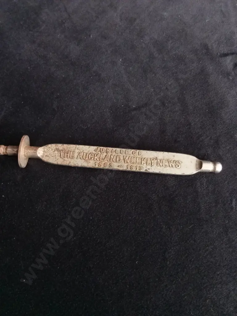 VINTAGE JUBILEE OF THE AUCKLAND WEEKLY NEWS LETTER OPENER Image 1++