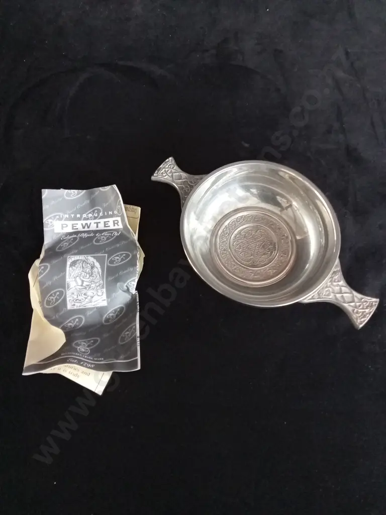 PEWTER QUAICH DISH Image 1++