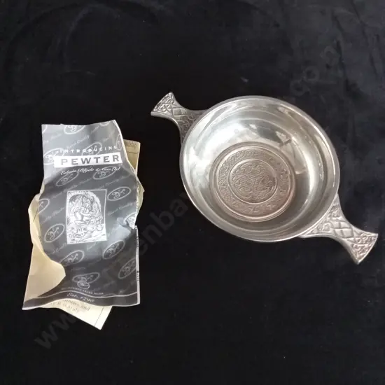 PEWTER QUAICH DISH