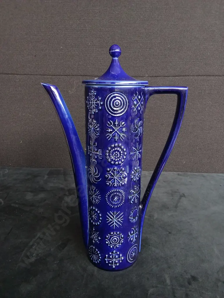 VINTAGE PORTMEIRION TOTEM COFFEE POT BY SUSAN WILLIAMS-ELLIS APPROX 33CM HIGH Image 1++