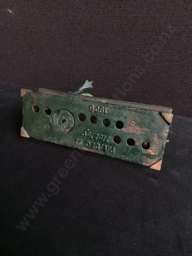 AUTHENTIC "MAN, FROG, AND GOAT" MECHANICAL COIN BANK, 1906 HUBLEY MANUFACTURING COMPANY Image 1++