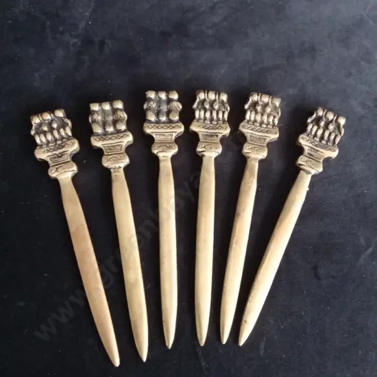 ANTIQUE BRASS LETTER OPENERS