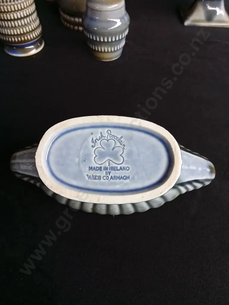 VINTAGE MID CENTURY WADE IROSH PORCELAIN 5 PIECES TABLEWARE SET Image 1++