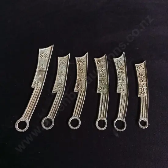 6 PIECES CHINESE KNIFE COINS