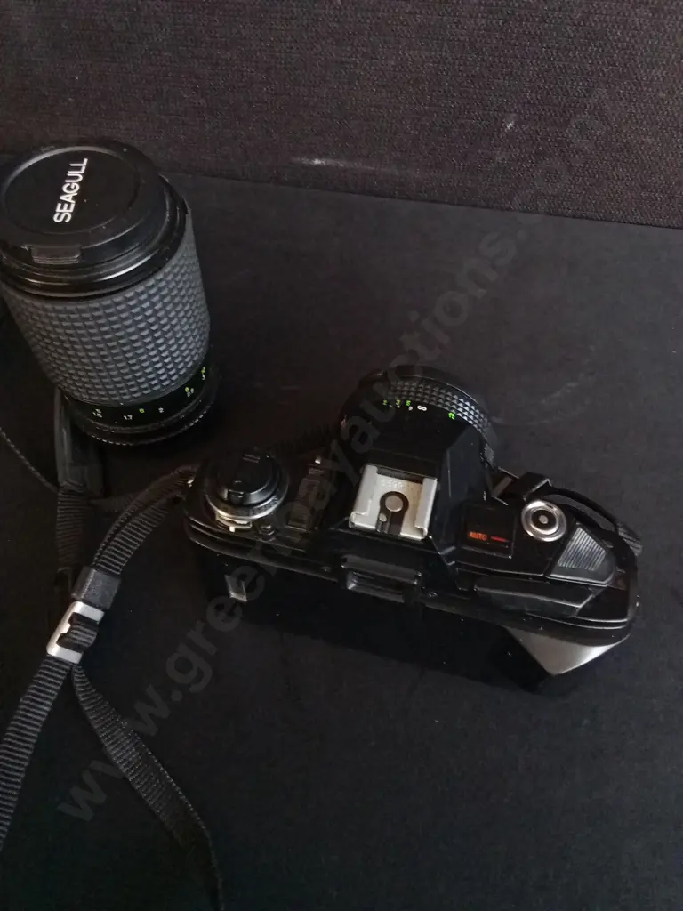 VINTAGE SEAGULL DF-300X 35MM SLR FILM CAMERA AND SEAGULL ZOOM LENS Image 1++