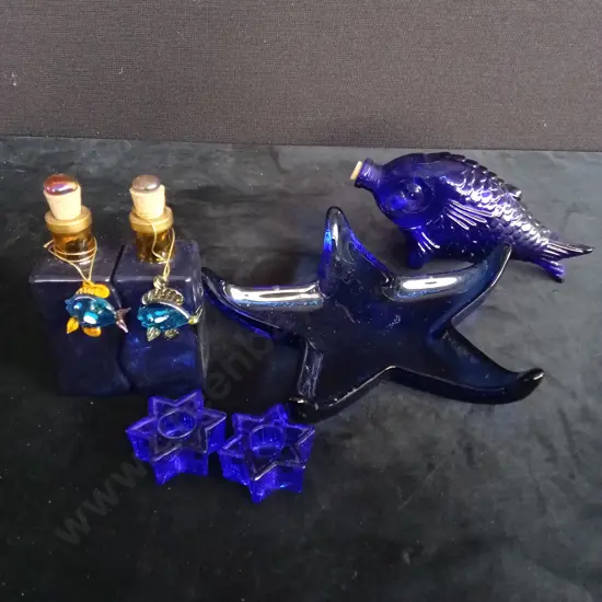 6 COBALT BLUE ITEMS