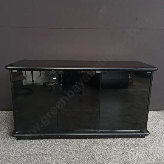 BLACK TELEVISION CABINET H72CM D45CM L1.29M