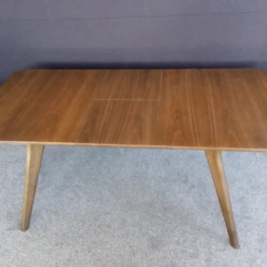 WOODEN EXTENDIBLE TABLE D90CM L1.93CM H73CM