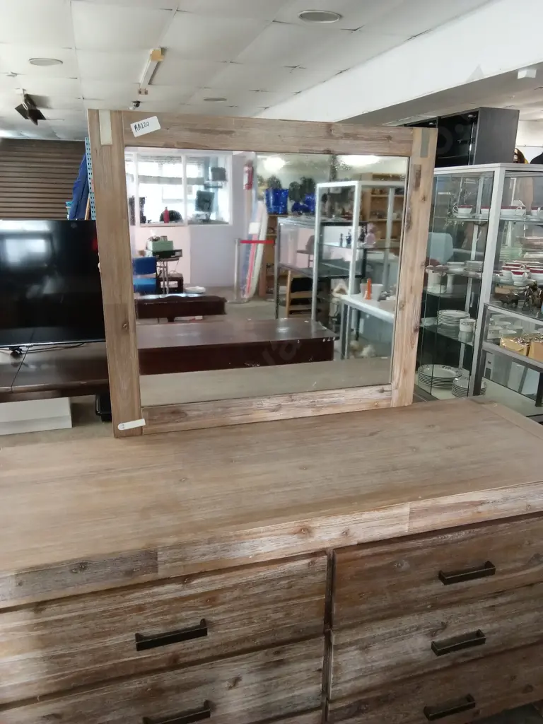 6 DRAWER DRESSER WITH MIRROR L1.52M D52CM H79CM Image 1++