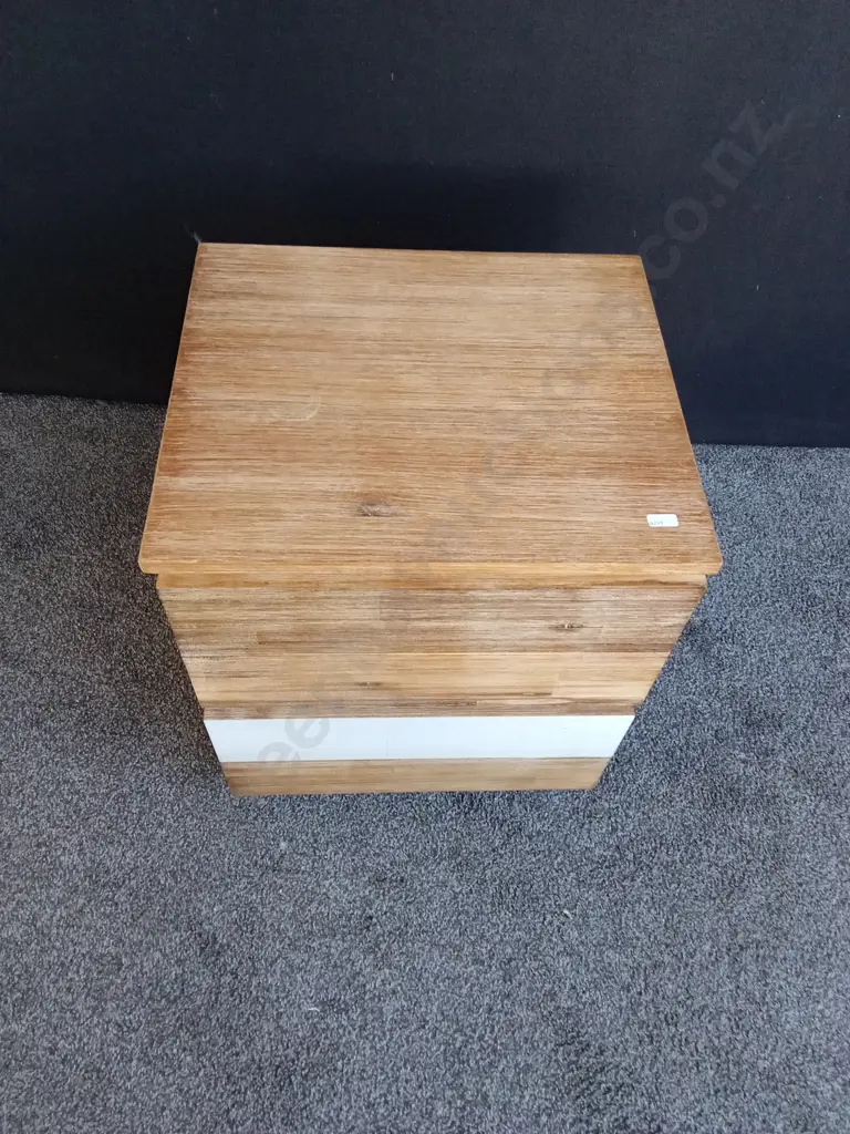 WOODEN SIDE TABLE WITH 2 DRAWERS H56CM L46CM D40CM Image 1++