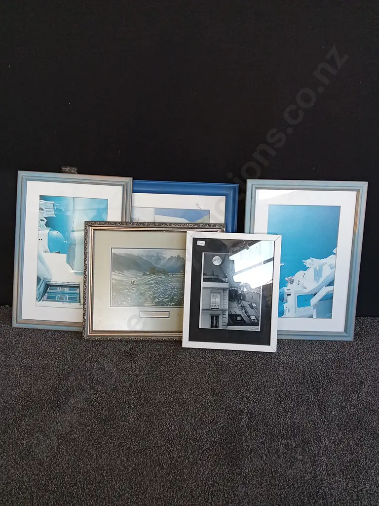 5 FRAMED ARTWORKS Image 1++