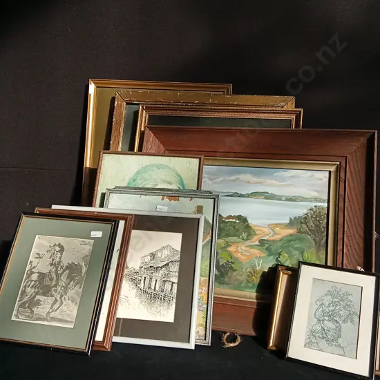 COLLECTION OF VINTAGE FRAMED PRINTS AND ARTWORKS