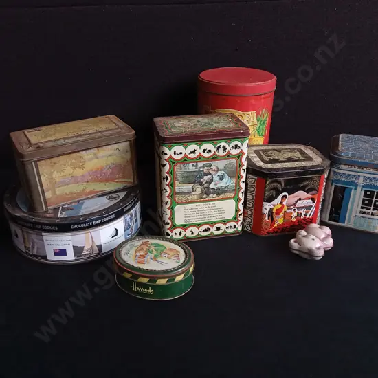 LOT OF VINTAGE TINS